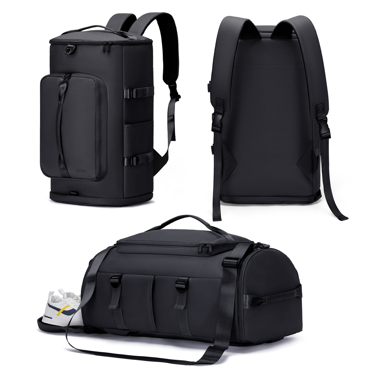 MIYCOO Gym Bag for Men and Women, Black