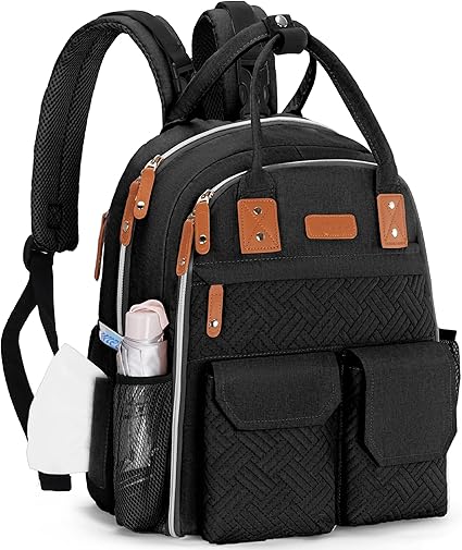 MIYCOO Diaper Bag Backpack , Black