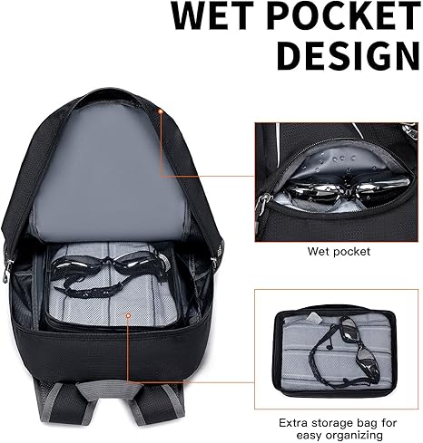 MIYCOO Ultra Lightweight Packable Backpack for Travel, Black