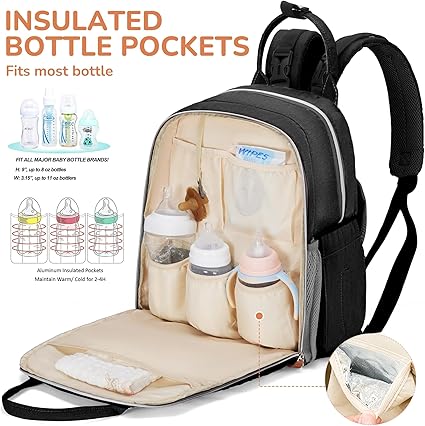 MIYCOO Diaper Bag Backpack , Black
