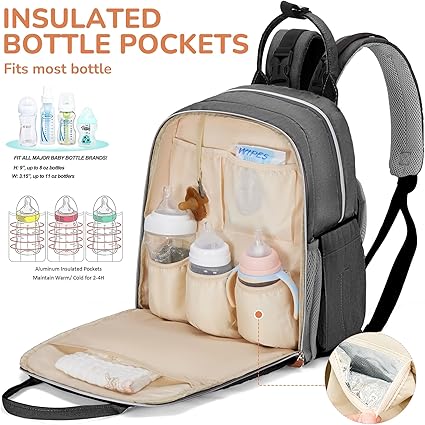 MIYCOO Diaper Bag Backpack ,Grey