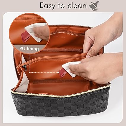 MIYCOO Makeup Bag, Large Capacity Travel Cosmetic Bag for Women