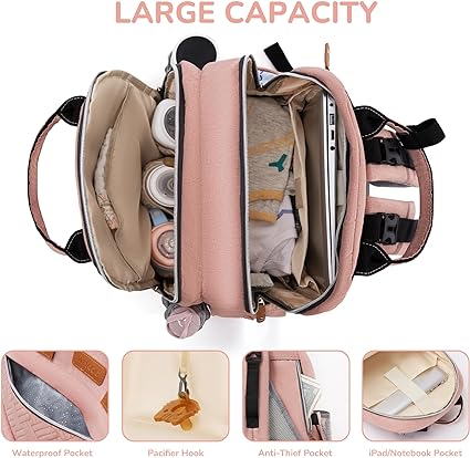 MIYCOO Diaper Bag Backpack , Pink