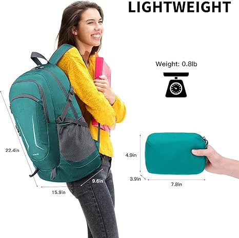 MIYCOO Ultra Lightweight Packable Backpack for Travel, Green