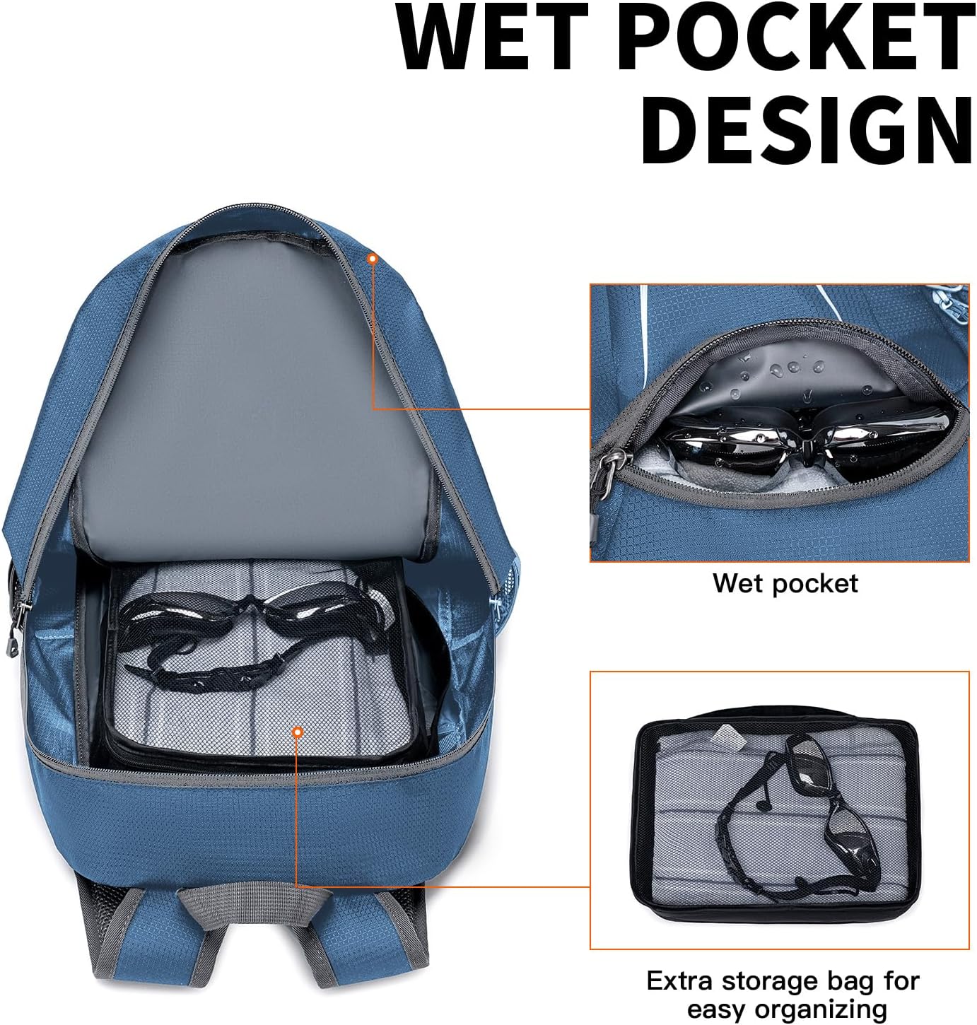 MIYCOO Ultra Lightweight Packable Backpack for Travel, Black
