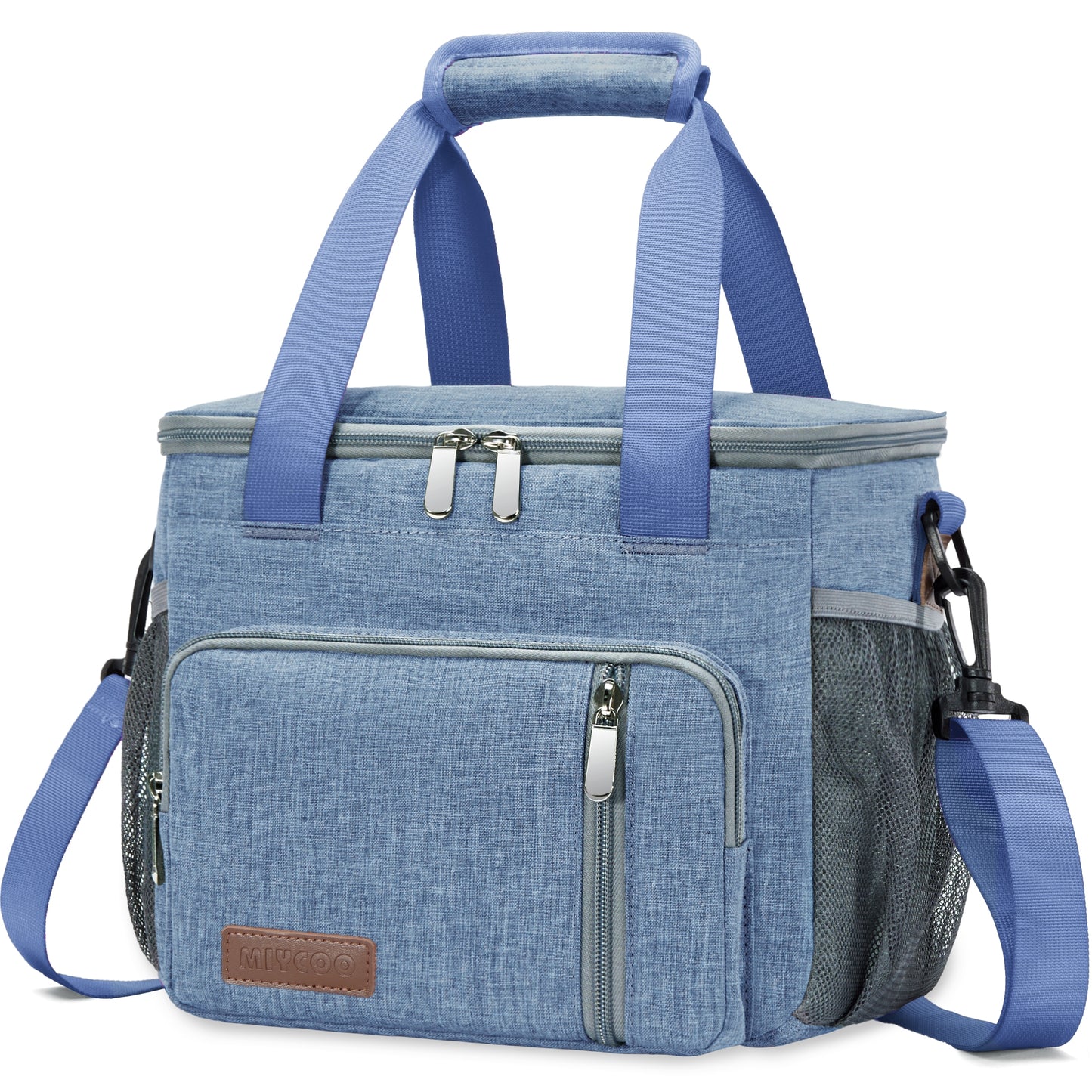 MIYCOO Insulated Lunch Bags for Women Men (Grey, 12L)